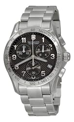 Victorinox Swiss Army Men's 241405 Chrono Classic PVD Coated Grey Dial Watch