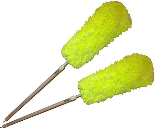 Dustgobbler 360° Extendable Duster By Turkey Creek Essentials Extends to 41 Inches. Reusable With Flexible &amp; Bendable Head. Soft Microfiber Feathers Fluff to a Generous 6 Inches 2-Pack