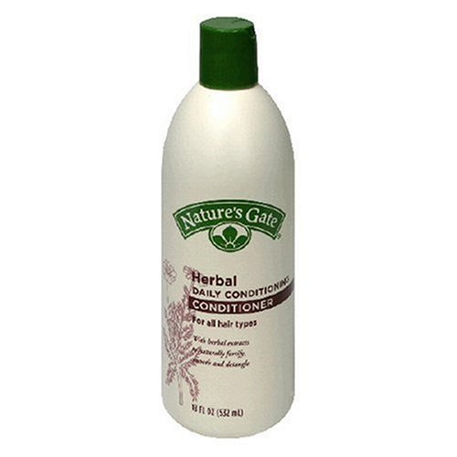 Nature's Gate Herbal Conditioner for All Hair Types, (18 fl oz) (532 ml) (Pack of 3)