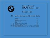 1990-1992 BMW 850i Repair Shop Manual Reprint