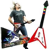 Flying V Style Wireless Rock Guitar for PS2 Guitar Hero I/II