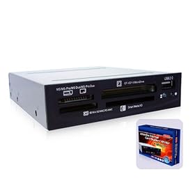 PEAK INT 3.5" ALL IN ONE CARD READER/WRITER BLACK RET