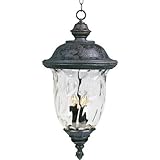 Maxim Lighting 40427WGOB Carriage House VX 3-Light Outdoor 24.5-Inch Hanging Lantern, Oriental Bronz