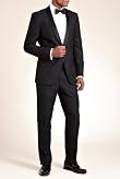 Slim Fit 1 Button Shawl Collar Eveningwear Jacket [T15-8183-S]
