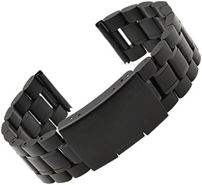 Samsung Gear S2 Classic Band, Fose Stainless Steel Metal Watch Srap Business Replacement Wrist Band for Samsung Galaxy Gear S2 Classic SM-R732 &amp; SM-R735 SmartWatch (Black Band)