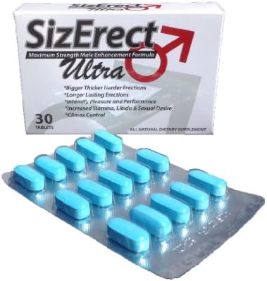 SizErect Ultra - Maximum Strength Male Sexual Enhancement Pills - New and Improved Fast Acting, Long Lasting Formula - Limited Supply - 5 Month Supply