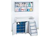 Jonti-Craft 5148JC003 Rainbow Accents Diaper Changer Changing