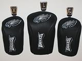PHILADELPHIA EAGLES Set of 3 (X,1,3) Barrel Mesh GOLF CLUB HEADCOVERS