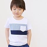 CORVa 子供服 男の子 Tシャツ 半袖 半袖 80cm-130cm キッズ 兄弟 兄妹 おそろい (120cm, アクアホワイト)