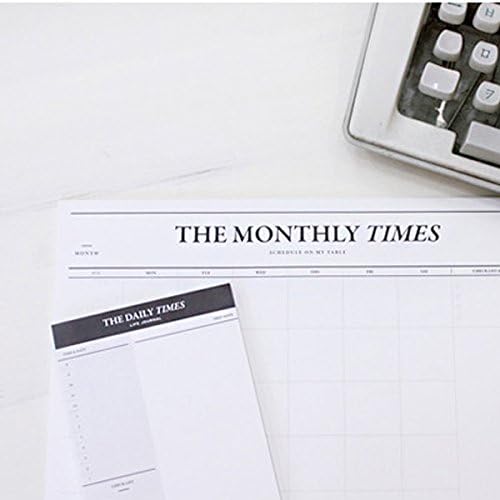 Monthly Times Desktop Calendar Notepad