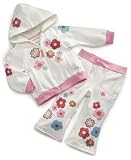 Flapdoodles Baby Girl Retro Chic Hoodie and Pants Set