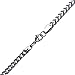 Amazon Collection Men's Stainless Steel Foxtail Chain Necklace (4 mm)