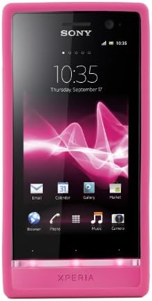 Sony Hard Rubber Clip-On Case Cover Xperia U by Made for Xperia - Pink