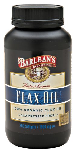 Barlean's Organic Oils - Flax Oil Highest Lignan, 1000 mg, 250 softgels
