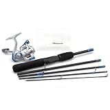 Shakespeare Excursion Deluxe Travel Rod/Reel Kits Model: EXC46SPPRKIT (5 pc., 4' 6, UL)
