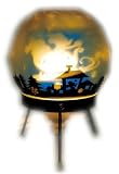 07X'mas 絵が回るライト 夜空にそり柄