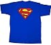 DC Comics Superman Classic Shield Logo Royal Blue Adult T-shirt
