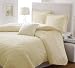 Laura Ashley Solid Quilt Set, Twin, Butter