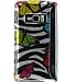 Black Zebra with Green Red Multi Color Butterfly Snap on Hard Skin Cover Case for Lg ...