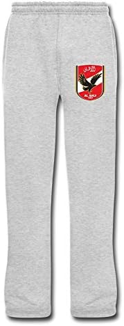 Men's Al Ahly SC Logo Best Sale Sweatpants With Pockets Ash By Rahk