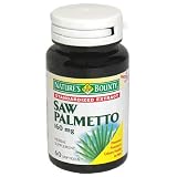 Nature's Bounty Saw Palmetto, 160 mg, Standardized Extract, 60 Softgels (Pack of 2)