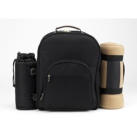 Classic Picnic Backpack For Four w Blanket by 