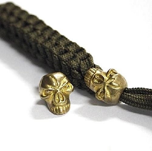 10 pcs GITD Skeleton Skull Beads, Knife/ Flashlight /Paracord Bracelet Accessories NO17