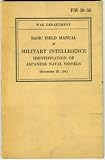 FM 30-58 Basic Field Manual Military Intelligence Identification of Japanese Naval Vessels
