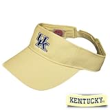 NCAA VISOR HAT CAP KENTUCKY WILDCATS STONE COTTON NEW