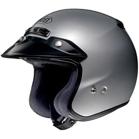 Shoei RJ Platinum-R Open Face Motorcycle Helmet Light Silver XL