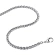 2.4mm Wheat Stainless Steel Chain Necklace