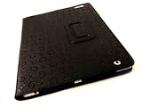 Supreme Quality GG Designer Black iPad 2 Leather Case Cover for Apple iPad 2