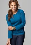 Avenue Plus Size Crew Neck Tee (FIRE RED,26/28)
