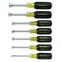 Klein 631 7-Piece Cushion-Grip Nut-Driver Set 3-Inch Shanks