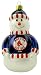 Boston Red Sox Blown Glass Snowman Ornament