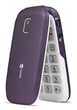 Doro PhoneEasy 612 GSM Sim Free Mobile Phone - Aubergine