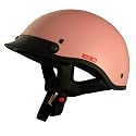VCAN Solid Pink Medium Cruiser Half Helmet