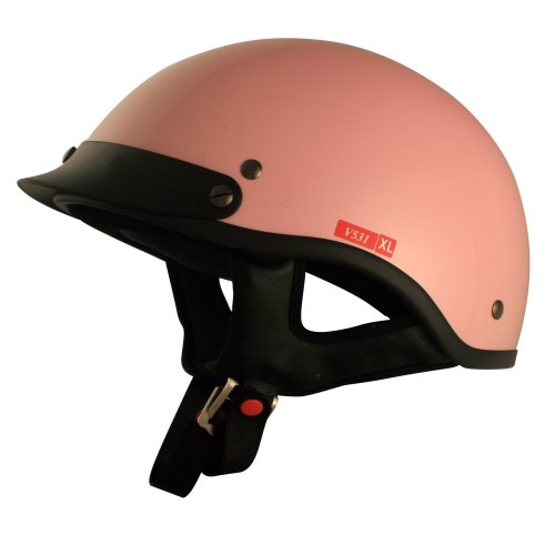 VCAN V531 Solid Pink Small Half Helmet 41Z%2BE1tfUgL VCAN V531 Solid Pink Small Half Helmet
