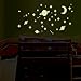 Amaonm Removable DIY Glow in The Dark Luminous Light Planet World Outer Space Universe Fluorescent Stickers Stars Moon Earth Wall Decals Toy Games for Kids Bedroom