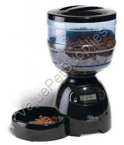 Petmate LeBistro Portion Control Automatic Pet Feeder, Black, 10 Pounds Picture