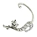 MANDI HOME Fashion Temptation Cat Back Ear Cuff Stud Earrings Silver