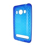TPU Blue Hexagonal Pattern Silicone Skin Gel Cover Case For HTC Supersonic  ....