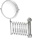 Large Wall Mirror Danielle Wall Mounted Chrome Extending Mirror