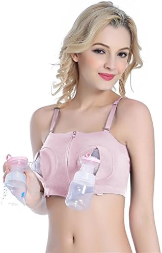 Hands-Free Breastpump Bra (L/XL/XXL, Pink)