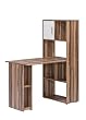 Maja 40122835 B�rokombination 600 x 1.436 x 1.140 mm Baltimore-Nussbaum-Nachbildung, wei� uni