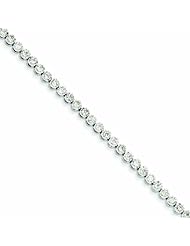 Genuine 14K White Gold White Gold Diamond Tennis Bracelet 9 Grams Of Gold 100% Satisfaction Guaranteed.
