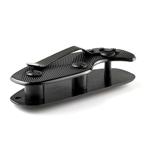 VERY100 Aluminum Key Holder Clip Folder Multi-use EDC Pocket Tool (Black)