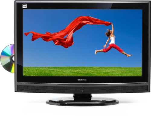 AudioSonic LC-227092 56 cm (22 Zoll) LCD-Fernseher/DVD Combi (TFT, Full-HD, DVB-T, HDMI, MPEG4, USB 2.0) schwaraz