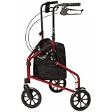 3-Wheel Cruiser: GF 3-Wheel Cruiser, Aluminum Rollator/CS Metallic Burgundy