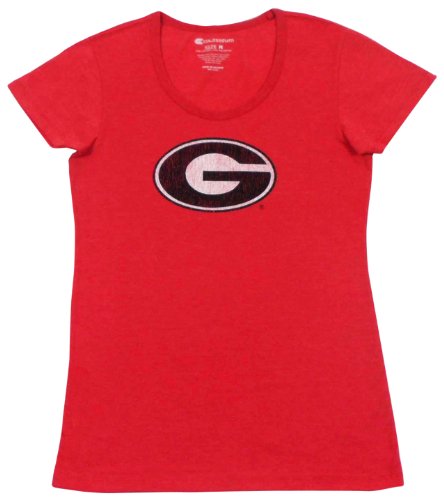 NCAA Women's Georgia Bulldogs Marquee Short Sleeve Tee Shirt, Red, Small